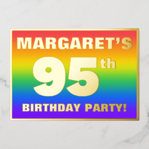 95th Birthday Party: Fun, Colourful Rainbow Patter