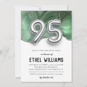 95th Birthday Party Invitation