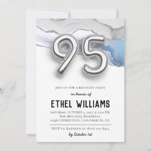 95th Birthday Party Invitation