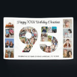 95th Birthday Party Number 95 Photo Collage Banner<br><div class="desc">Mark ninety five years of wonderful memories and adventures with this captivating 95th Birthday Number Photo Collage. This customisable template is the perfect blend of creativity and sentiment, allowing you to create a truly memorable gift for your loved one's special day. Capture the essence of incredible years in a single...</div>