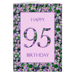 95th Birthday Purple Daisies