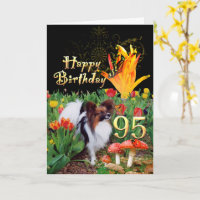 95th Birthday Tulip garden butterflies papillon