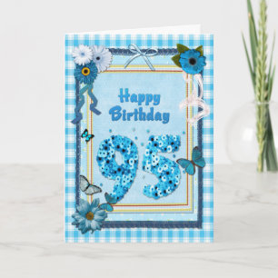 95th Birthday with a scrapbook effect Card