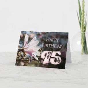 95th Birthday with magnolia Card