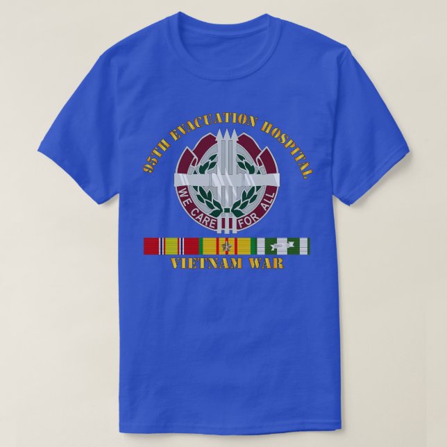 95th Evacuation Hospital Vietnamw V N SVC T-Shirt (Design Front)
