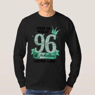 96 & Fabulous I Turquoise White Party Group Photo  T-Shirt