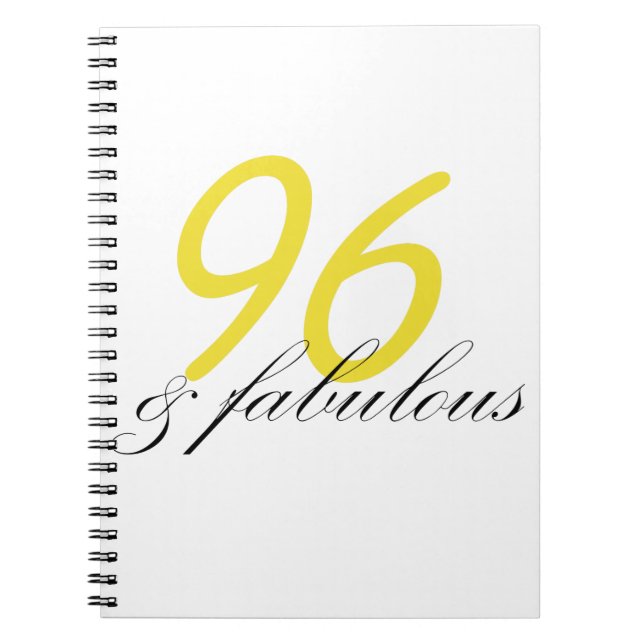 96 & Fabulous Notebook (Front)
