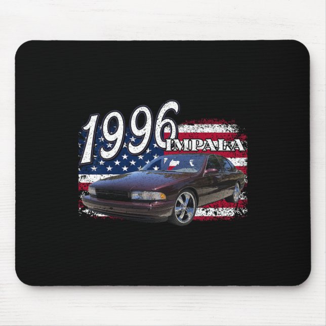 96 Impala Lowrider Ss 4th Of July American  Mouse Pad (Front)