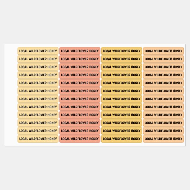 96 Tamper-evident Seal Honey Jar Lid Security (Sheet)