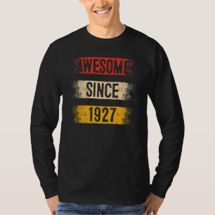 96 Year Old Awesome Since 1927 96th Birthday T-Shirt