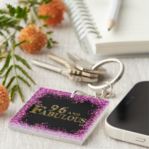 96th Birthday Key Ring