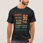 96th Birthday Men Women Funny 96 Years Old T-Shirt<br><div class="desc">96th Birthday Men Women Funny 96 Years Old</div>