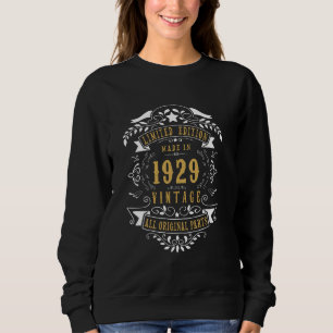 96th Birthday Women 96 Year old Men Born 1929 96 B Sweatshirt