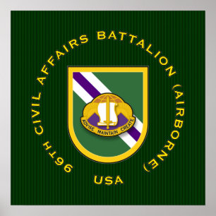 96th CA Bn - Airborne Poster