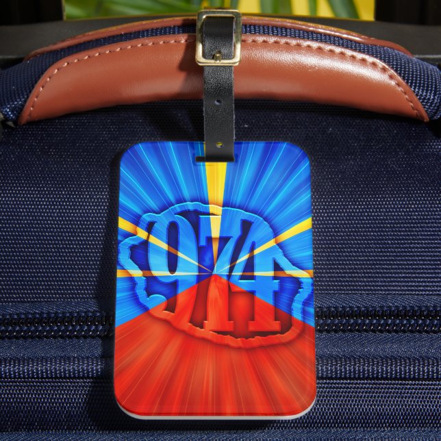 974 Reunion Island Luggage Tag (Front Insitu 2)