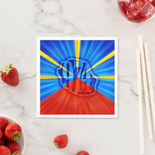 974 Reunion Island - Reunion flag Napkin