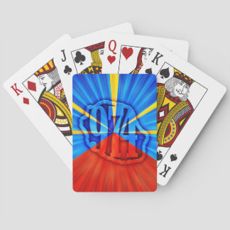 974 Reunion Island - Reunion flag Playing Cards
