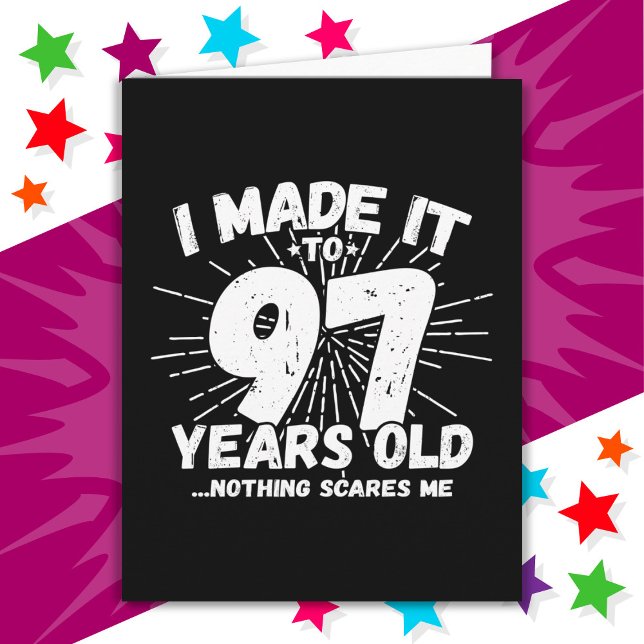97 Year Old Sarcastic Meme Funny 97th Birthday Card (Creator Uploaded)