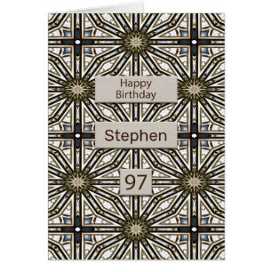 97th Birthday Abstract Mandala Design