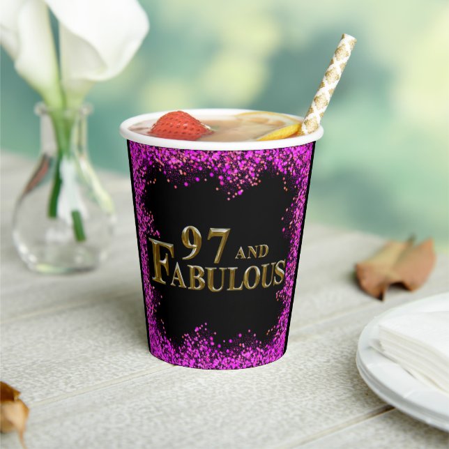 97th Birthday  Paper Cups (Insitu)