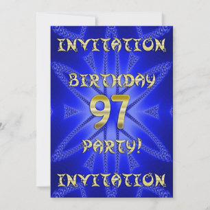 97th Birthday party invitation