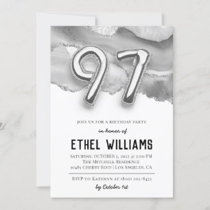 97th Birthday Party Invitation