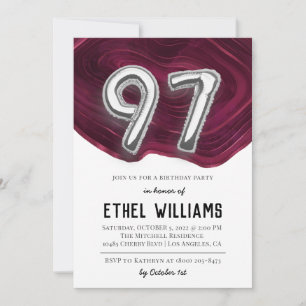97th Birthday Party Invitation