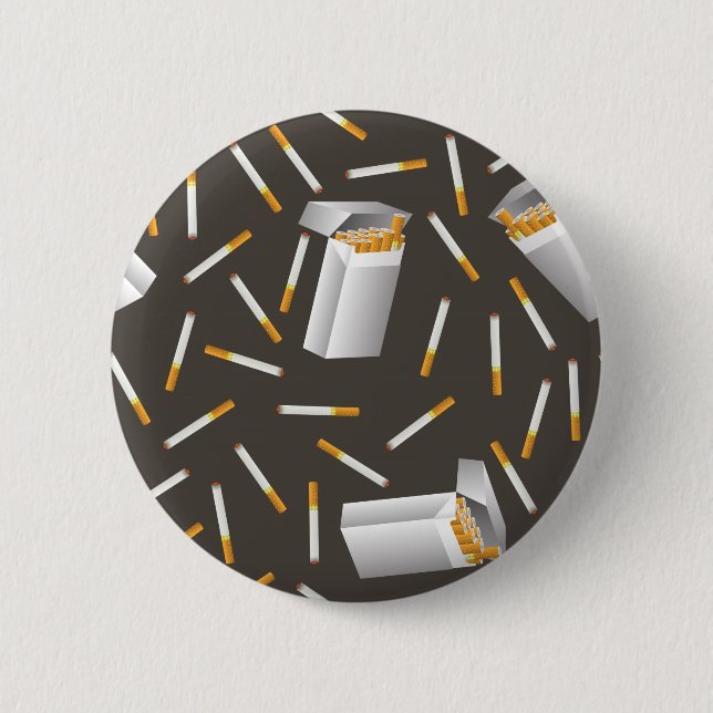 9845Cigarette Pattern 6 Cm Round Badge (Front)
