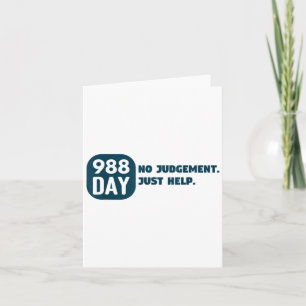 988 Day - September 8 - Suicide Prevention Awarene Card