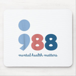 988 Mental Health S Suicide Prevention Awareness Mouse Pad