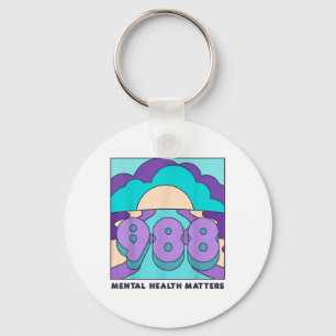 988 Mental Health S Suicide Prevention Awareness R Key Ring