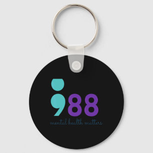 988 Mental Hralth S Suicide Prevention Aware Key Ring