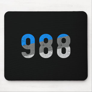 988 prevention hotline health awareness mouse pad