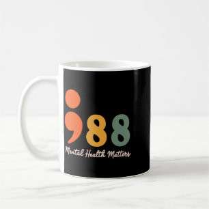 988 Semicolon Mental Health Matters Prevention Coffee Mug