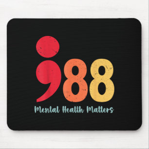 988 Semicolon Mental Health Matters Suicide Mouse Pad