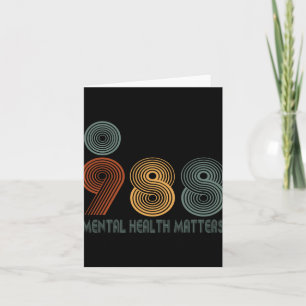 988 Semicolon Mental Health S  Card