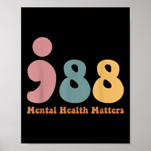 988 Semicolon Mental Health S Suicide Prevention R Poster