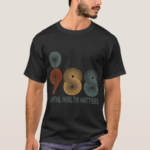 988 Semicolon Mental Health S  T-Shirt