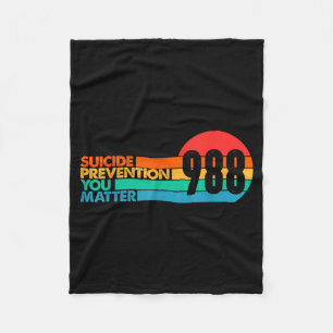 988 Shirt Suicide Prevention Lifeline 988 Awarenes Fleece Blanket