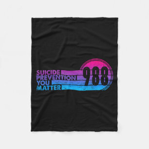 988 Shirt Suicide Prevention Lifeline 988 Awarenes Fleece Blanket