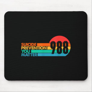988 Shirt Suicide Prevention Lifeline 988 Awarenes Mouse Pad