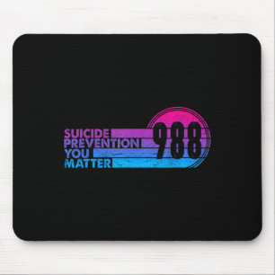 988 Shirt Suicide Prevention Lifeline 988 Awarenes Mouse Pad
