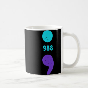 988 Suicide Prevention 988 Comma Coffee Mug