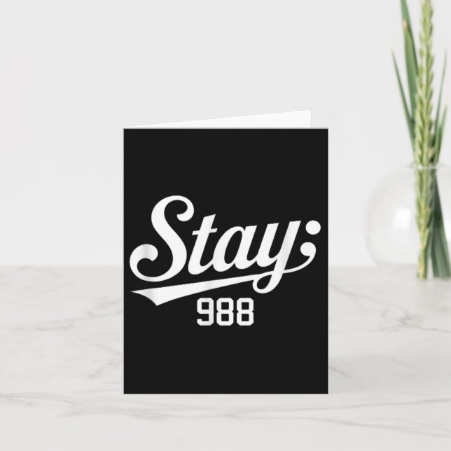 988 Suicide Prevention Awareness  Card (Front)
