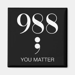 988 Suicide Prevention Awareness  Magnet