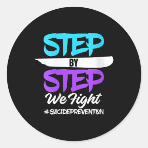 988 Suicide Prevention Awareness Month Mental Heal Classic Round Sticker