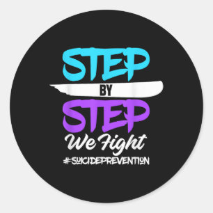 988 Suicide Prevention Awareness Month Mental Heal Classic Round Sticker