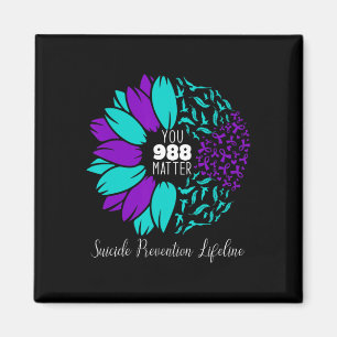 988 Suicide Prevention Awareness Semi-colon You Pr Magnet