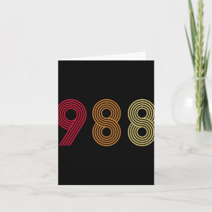 988 Suicide Prevention Hotline Health Mental Aware Card