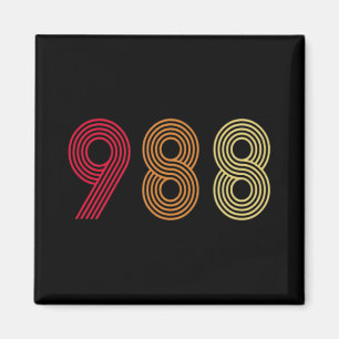 988 Suicide Prevention Hotline Health Mental Aware Magnet